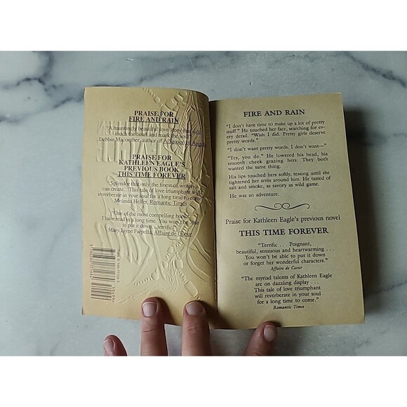 Fire And Rain By Kathleen Eagle Paperback - Picture 2 of 10